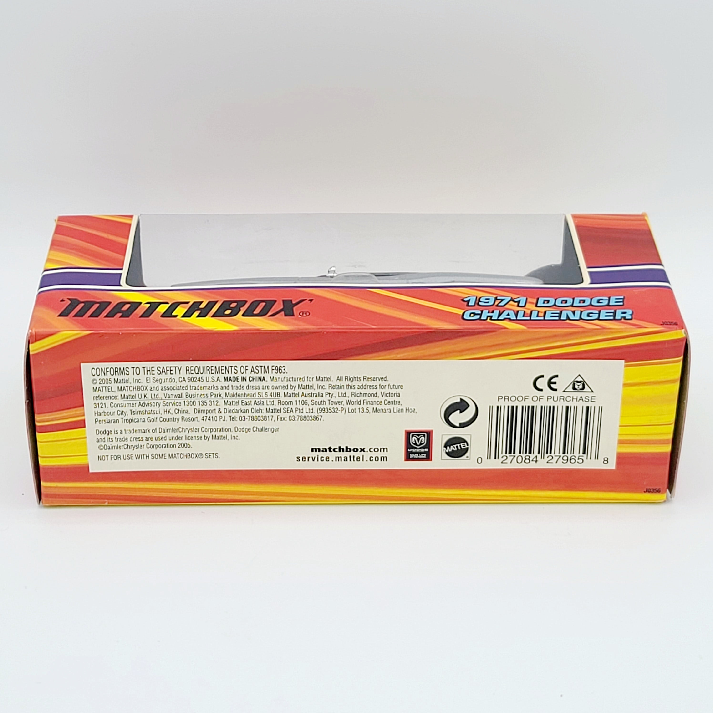 Matchbox '71 Dodge Challenger K-203 (2005 Classic Super Kings - Limited Edition 1 of 20,000)